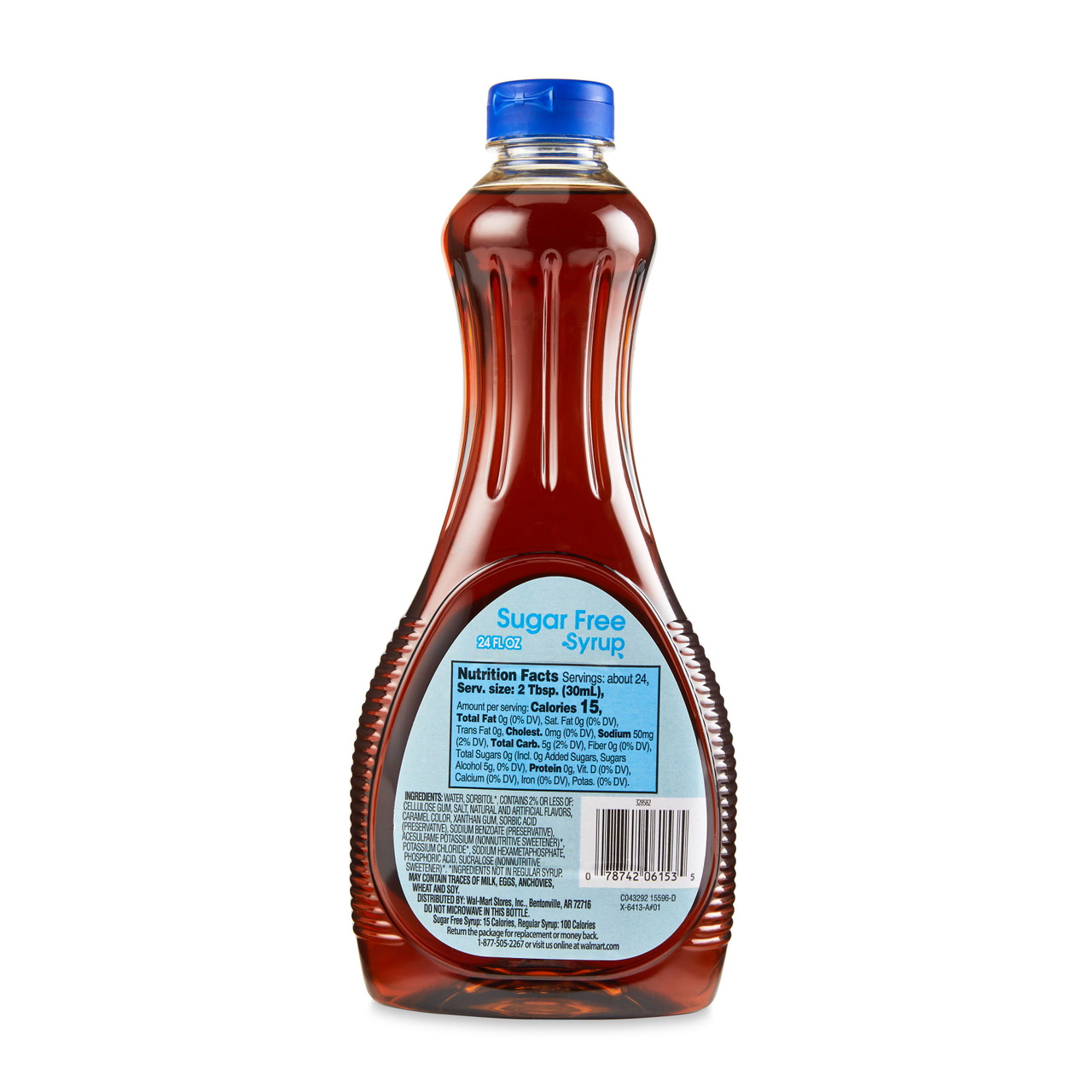 Great Value Sugar Free Syrup, 24 fl oz - [From 15.00 - Choose pk Qty ] - *Ships from Miami