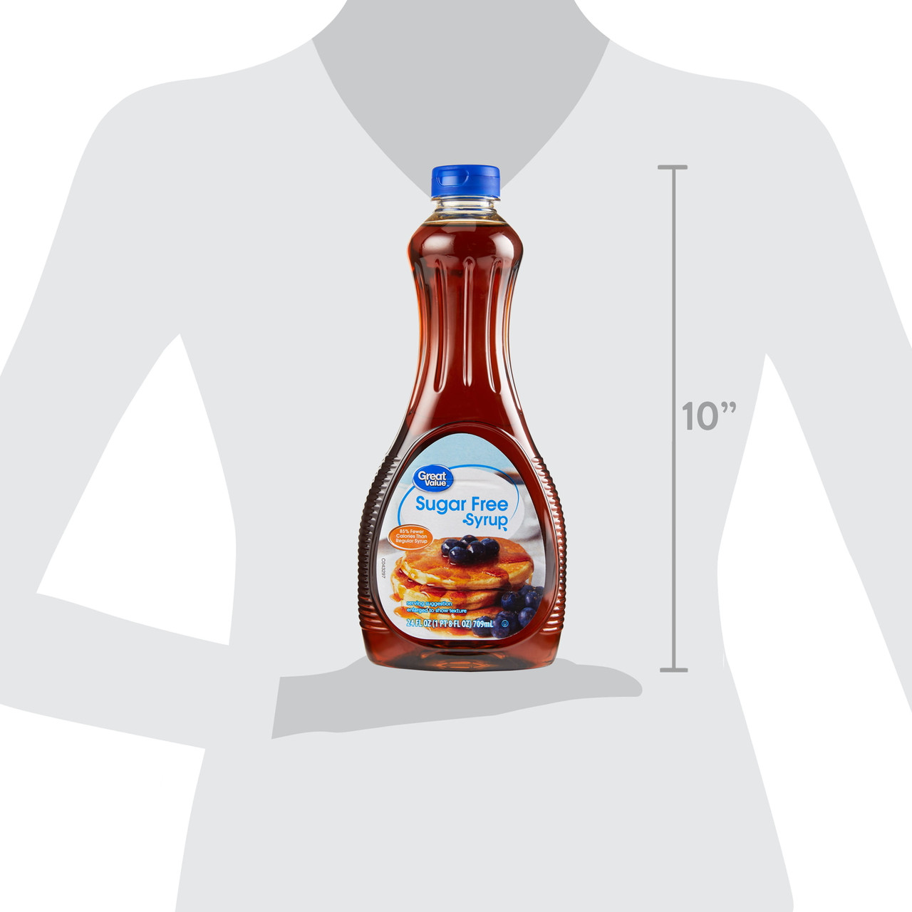Great Value Sugar Free Syrup, 24 fl oz - [From 15.00 - Choose pk Qty ] - *Ships from Miami