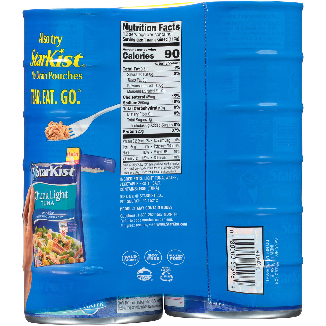 StarKist Chunk Light Tuna in Water (5 oz., 12 pk.) - *In Store