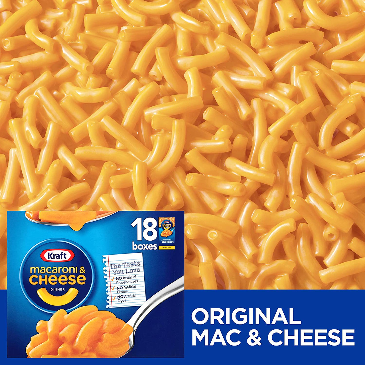 Kraft Original Macaroni & Cheese Dinner (7.25 oz., 18 ct.) - *In Store