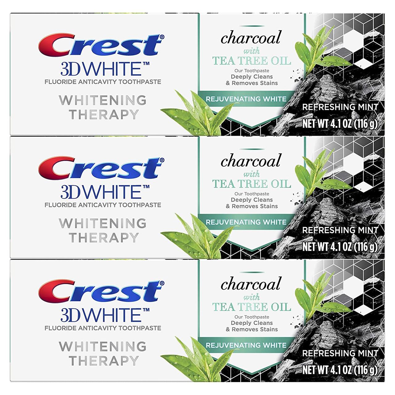 CREST CHARCOAL W/W/T/PASTE 3PK - *In Store