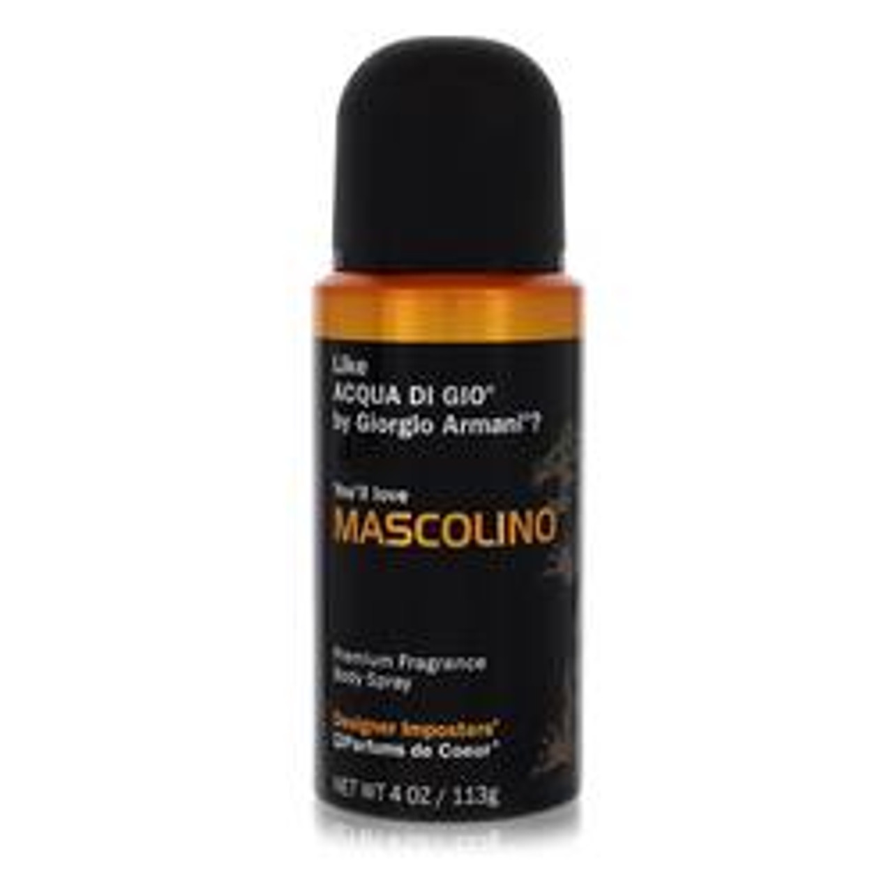 Designer Imposters Mascolino Cologne By Parfums De Coeur Body Spray 4 oz for Men - [From 27.00 - Choose pk Qty ] - *Ships from Miami