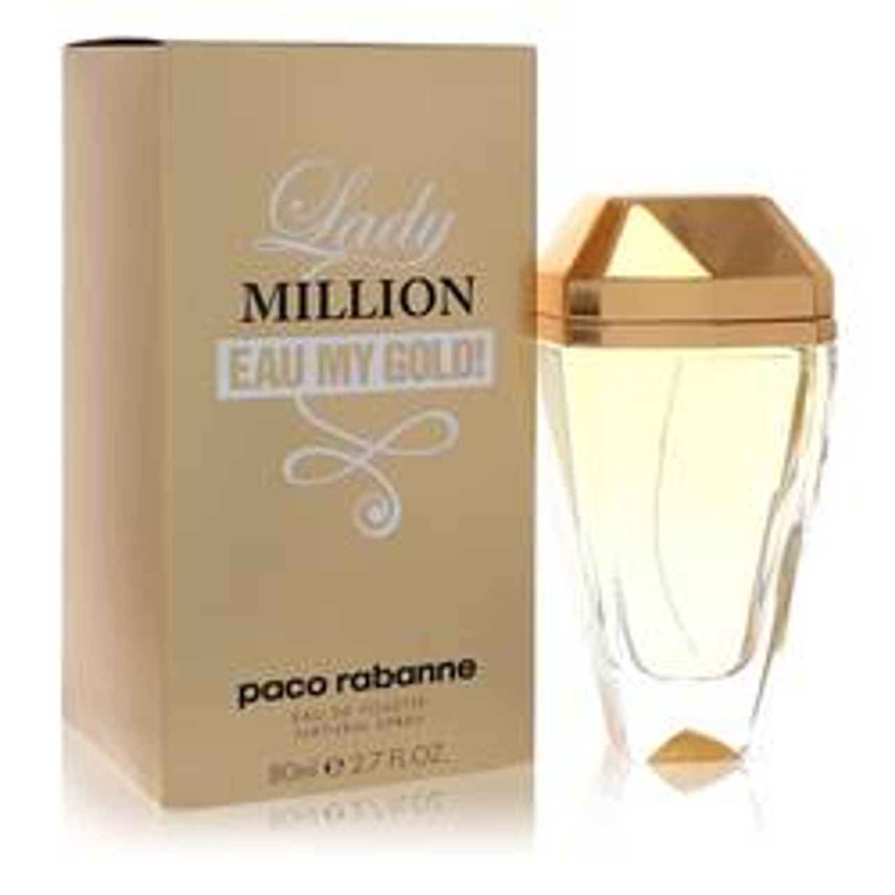 Lady Million Eau My Gold Perfume By Paco Rabanne Eau De Toilette Spray 2.7 oz for Women - *Pre-Order