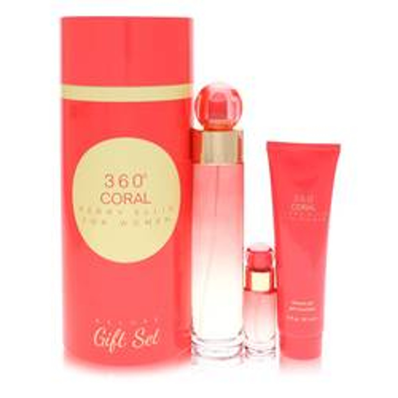 Perry Ellis 360 Coral Perfume By Perry Ellis Gift Set 3.4 oz for Women - [From 140.00 - Choose pk Qty ] - *Ships from Miami