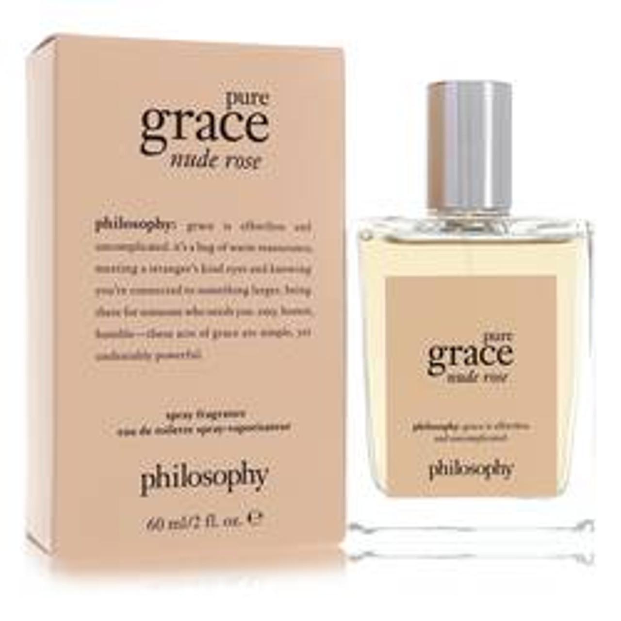 Pure Grace Nude Rose Perfume By Philosophy Eau De Toilette Spray 2 oz for Women - [From 136.00 - Choose pk Qty ] - *Ships from Miami