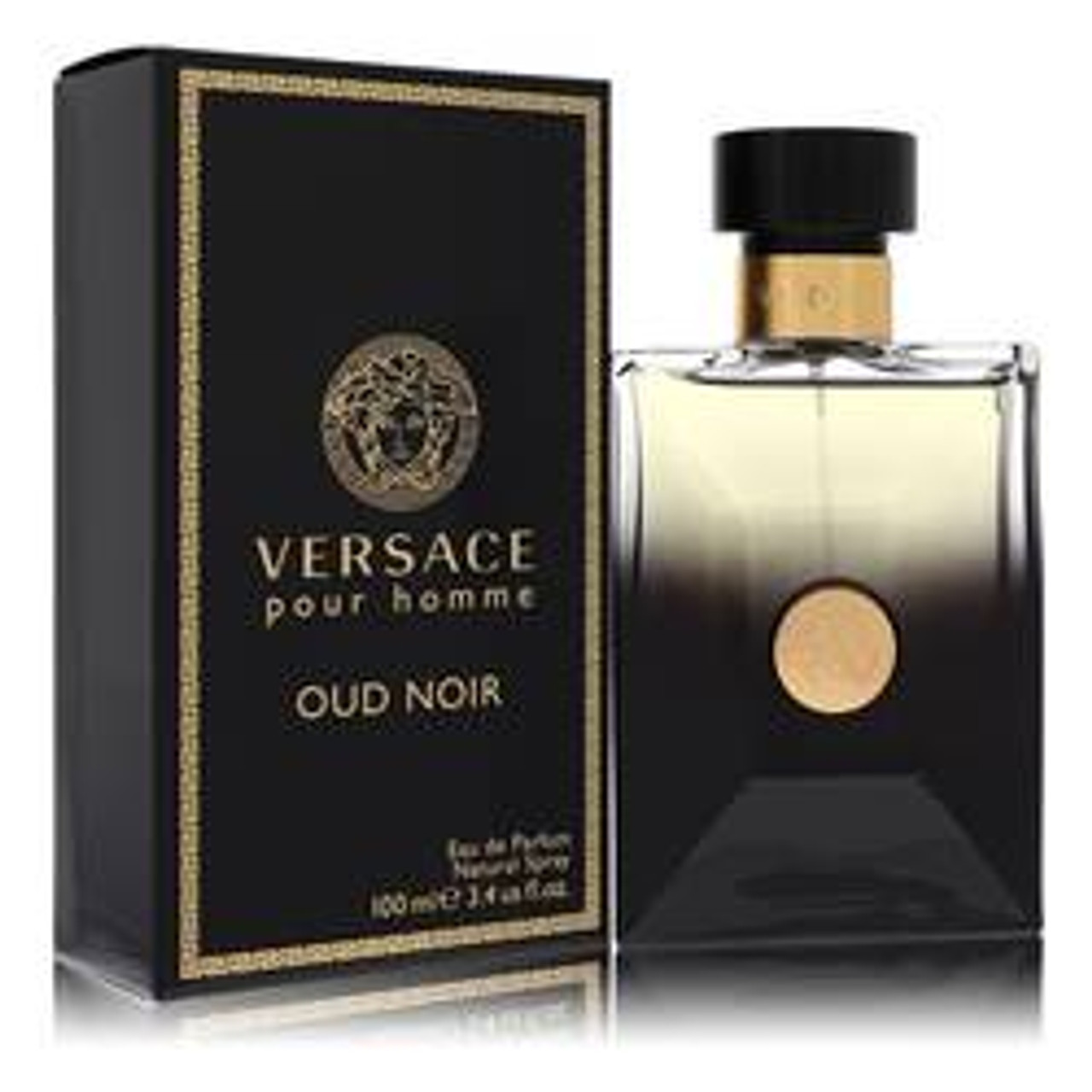 Versace Pour Homme Oud Noir Cologne By Versace Eau De Parfum Spray 3.4 oz for Men - *Pre-Order