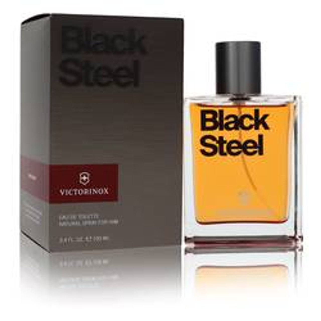 Victorinox Black Steel Cologne By Victorinox Eau De Toilette Spray 3.4 oz for Men - [From 71.00 - Choose pk Qty ] - *Ships from Miami