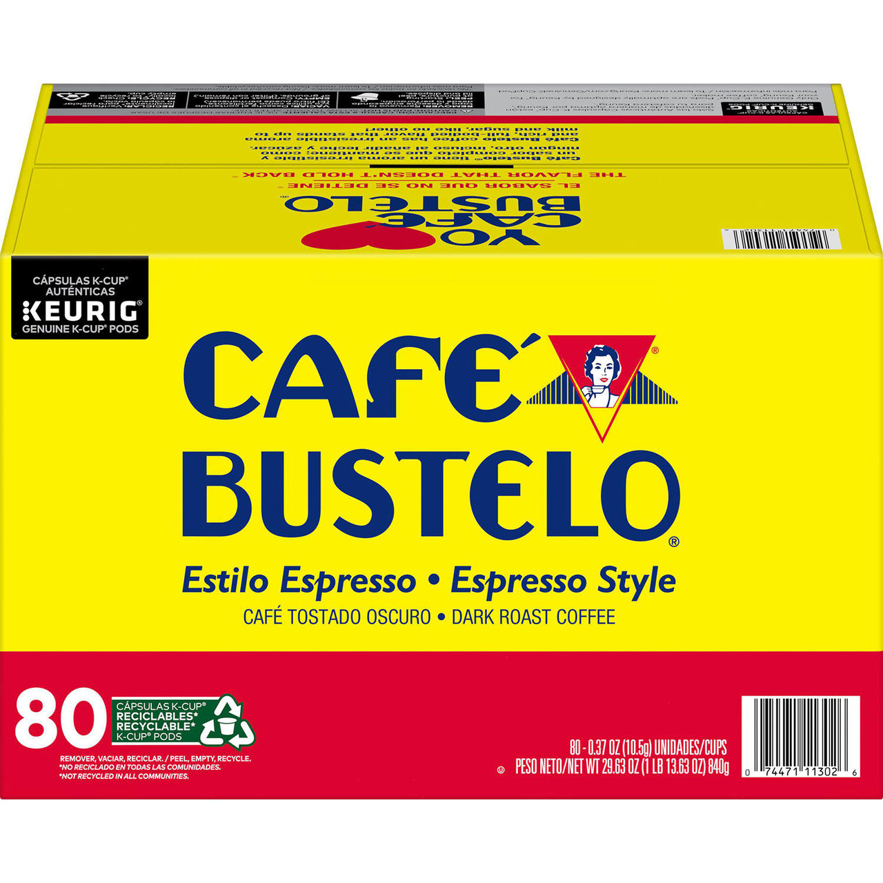 Café Bustelo Coffee Espresso Style K-Cups, Dark Roast (80 ct.) - [From 135.00 - Choose pk Qty ] - *Ships from Miami