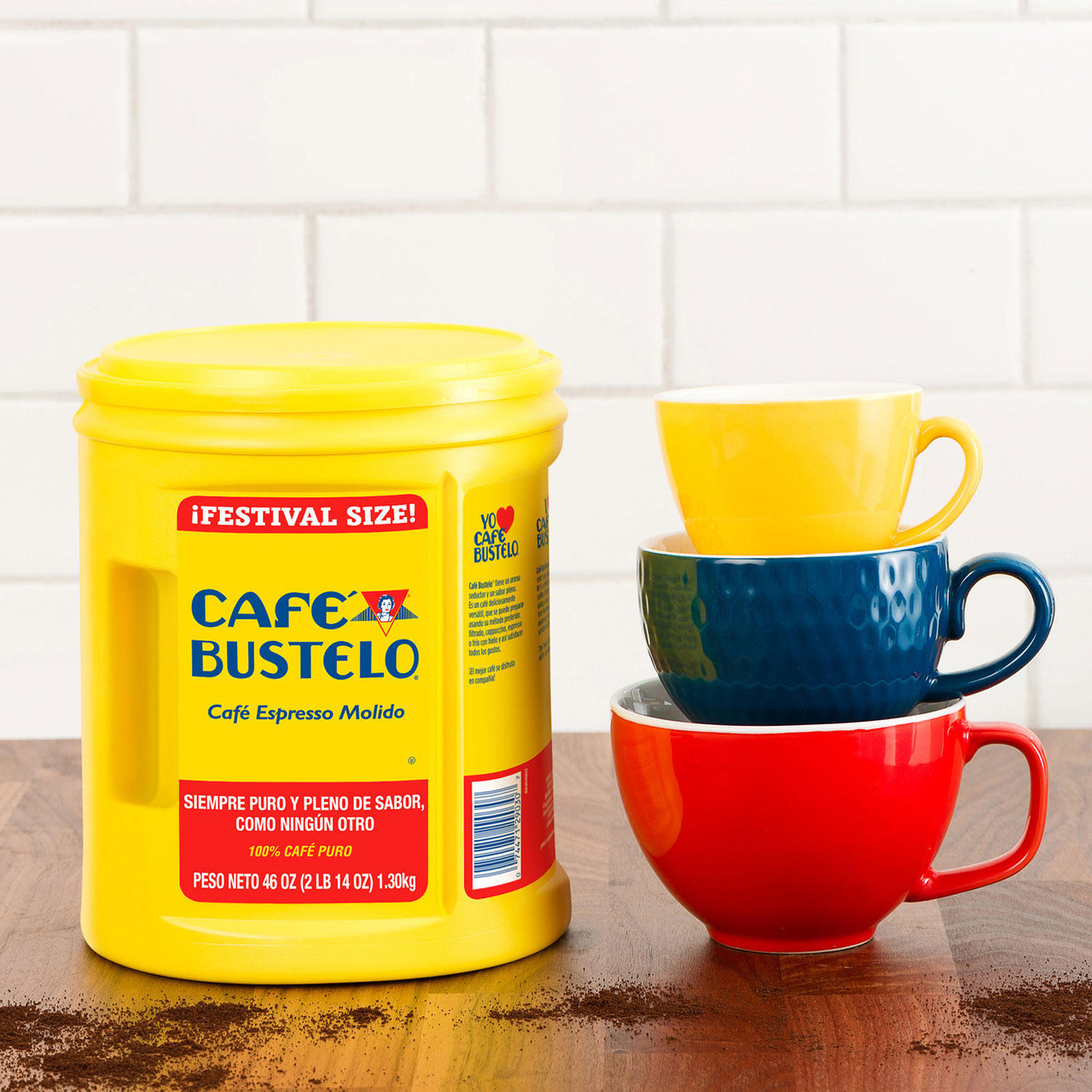 Café Bustelo Festival Size Dark Roast Ground Coffee, Espresso (46 oz.) - *In Store