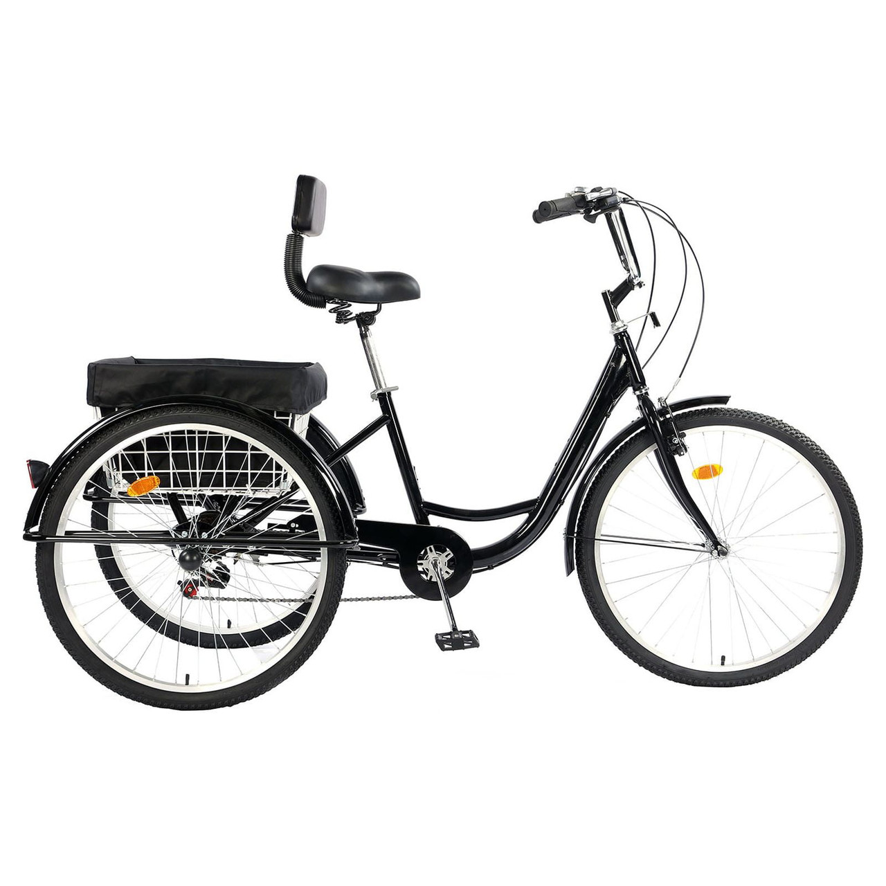 Versatile 26-Inch 3-Wheel Adult Tricycle with 7-Speed Transmission and storage Basket for Ultimate Convenience and Utility - *In Store