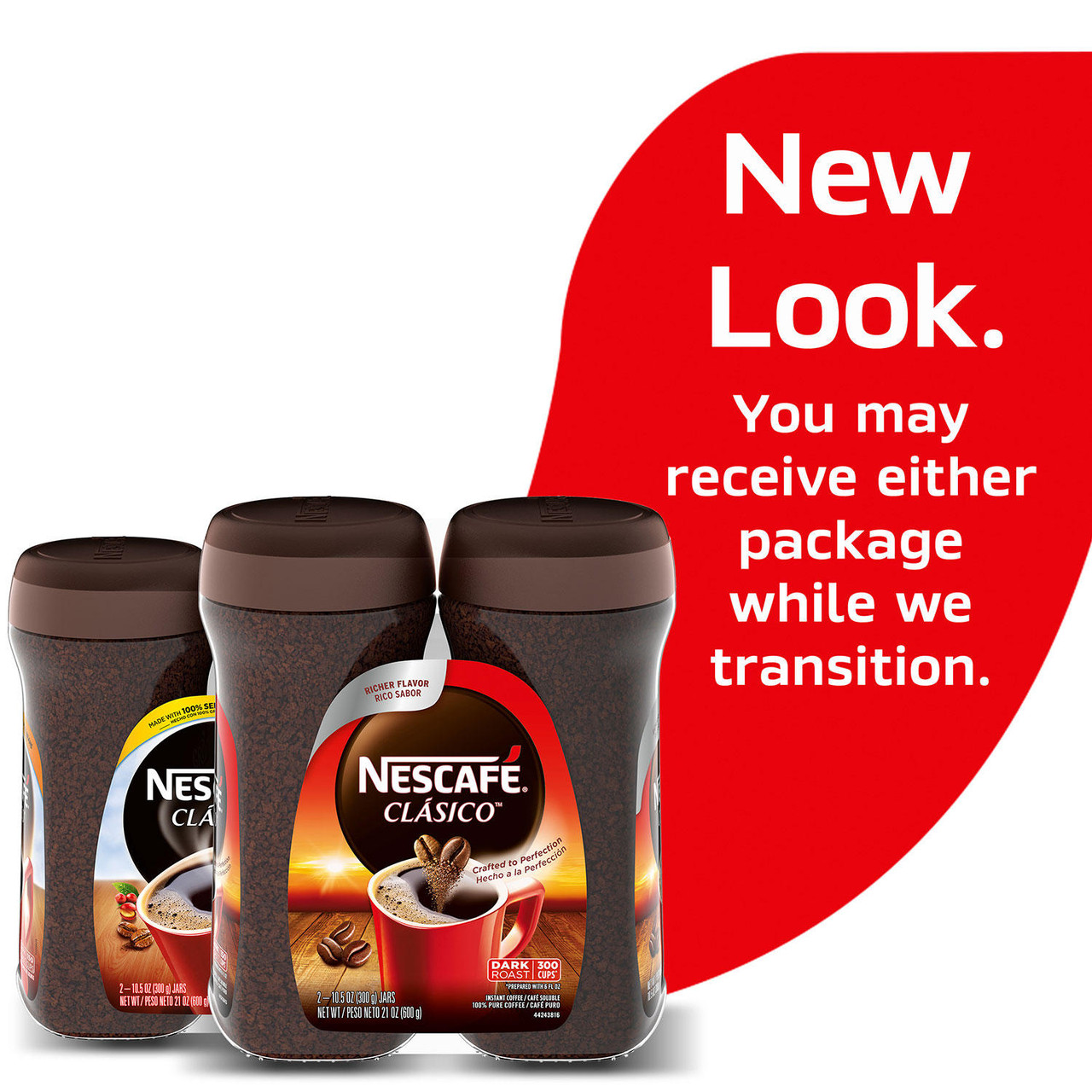 Nescafé Clasico Instant Coffee (21 oz., 2 pk.) - [From 71.00 - Choose pk Qty ] - *Ships from Miami