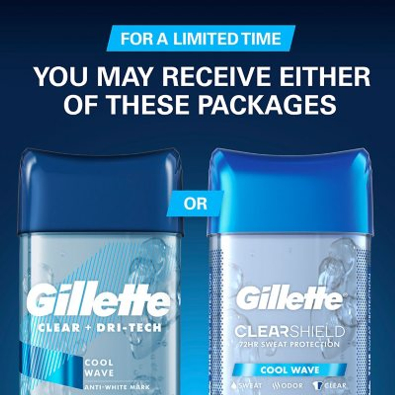 Gillette Cool Wave Clear Gel Men's Antiperspirant and Deodorant (3.8 oz., 5 pk.) - [From 67.00 - Choose pk Qty ] - *Ships from Miami