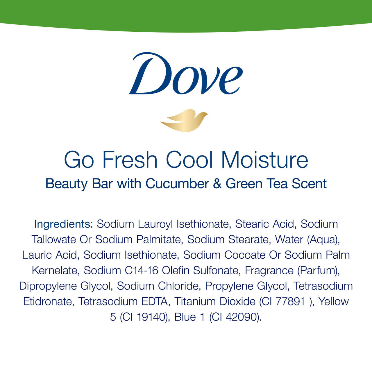 Dove Go Fresh Beauty Bar, Cool Moisture (3.75 oz., 16 ct.) - [From 72.00 - Choose pk Qty ] - *Ships from Miami