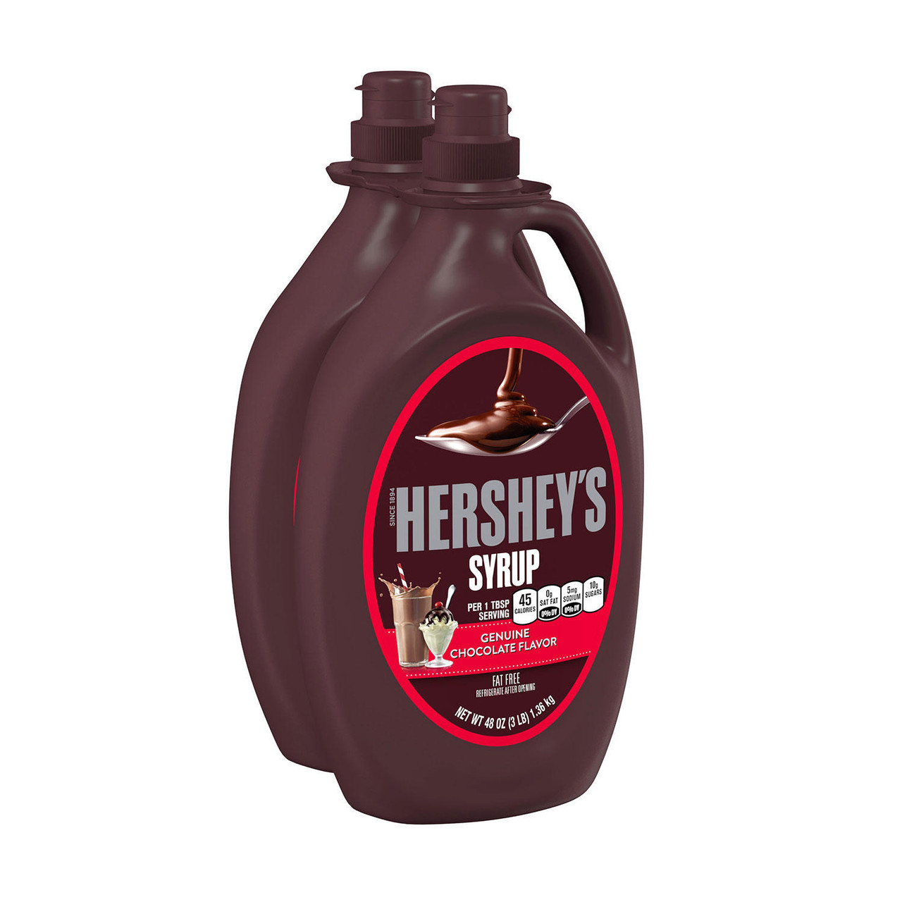 Hershey's Chocolate Syrup (48 oz., 2 ct.) - [From 43.00 - Choose pk Qty ] - *Ships from Miami