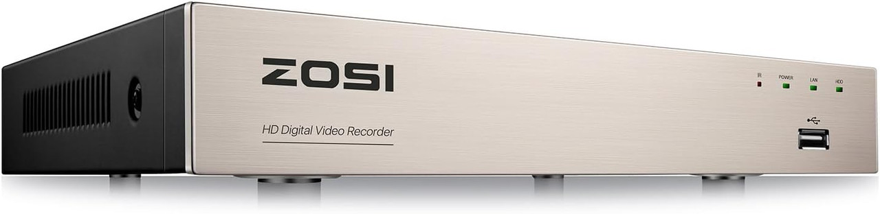 ZOSI 5MP (3K) Lite, 8 Channel Hybrid (Analog/AHD/TVI/CVI )  Surveillance DVR,  H.265+  (No HDD) - *Pre-Order