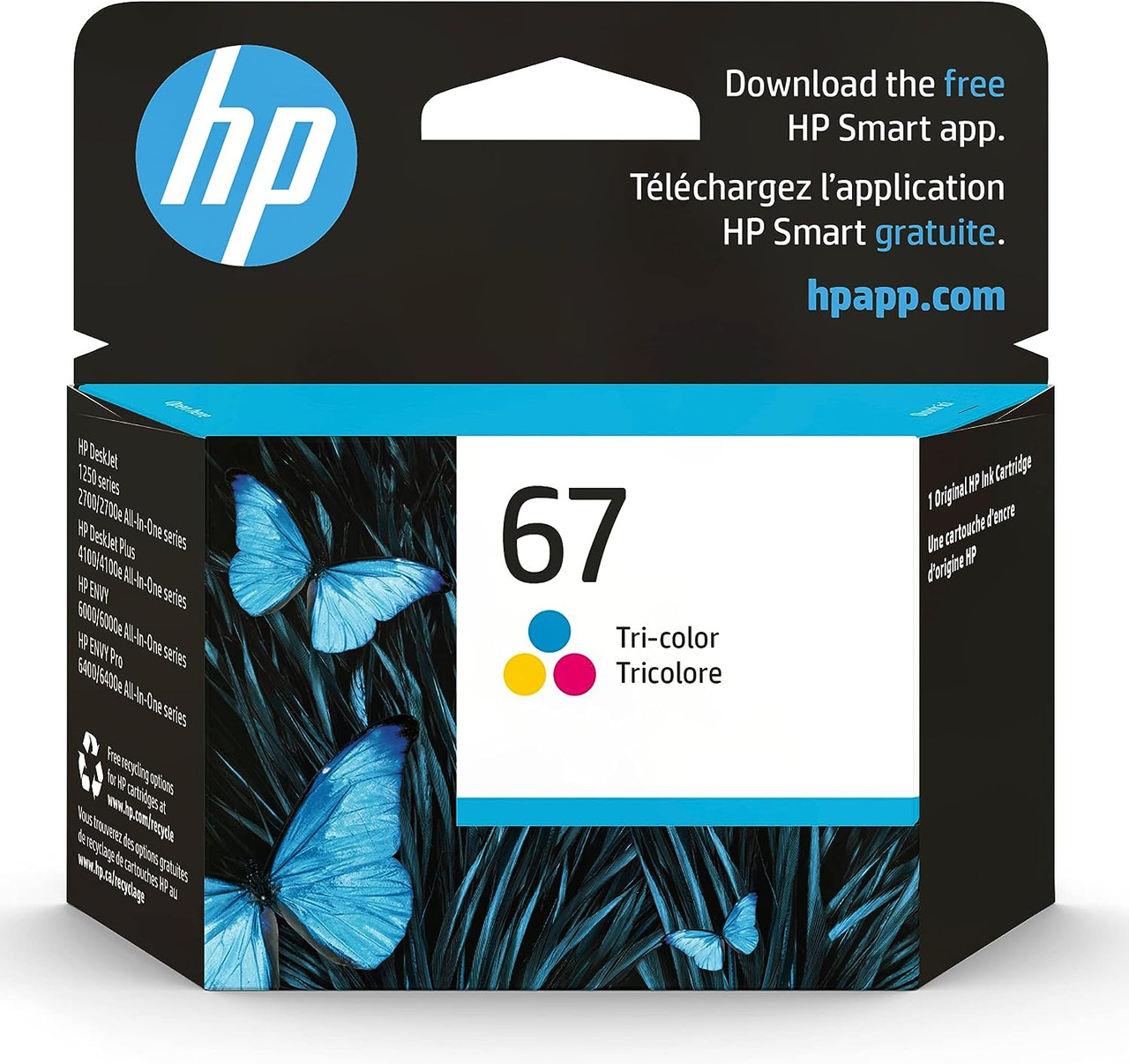HP 67 (3YM55AN) Tri-Color Original Ink Cartridge (1 Pk) - *In Store