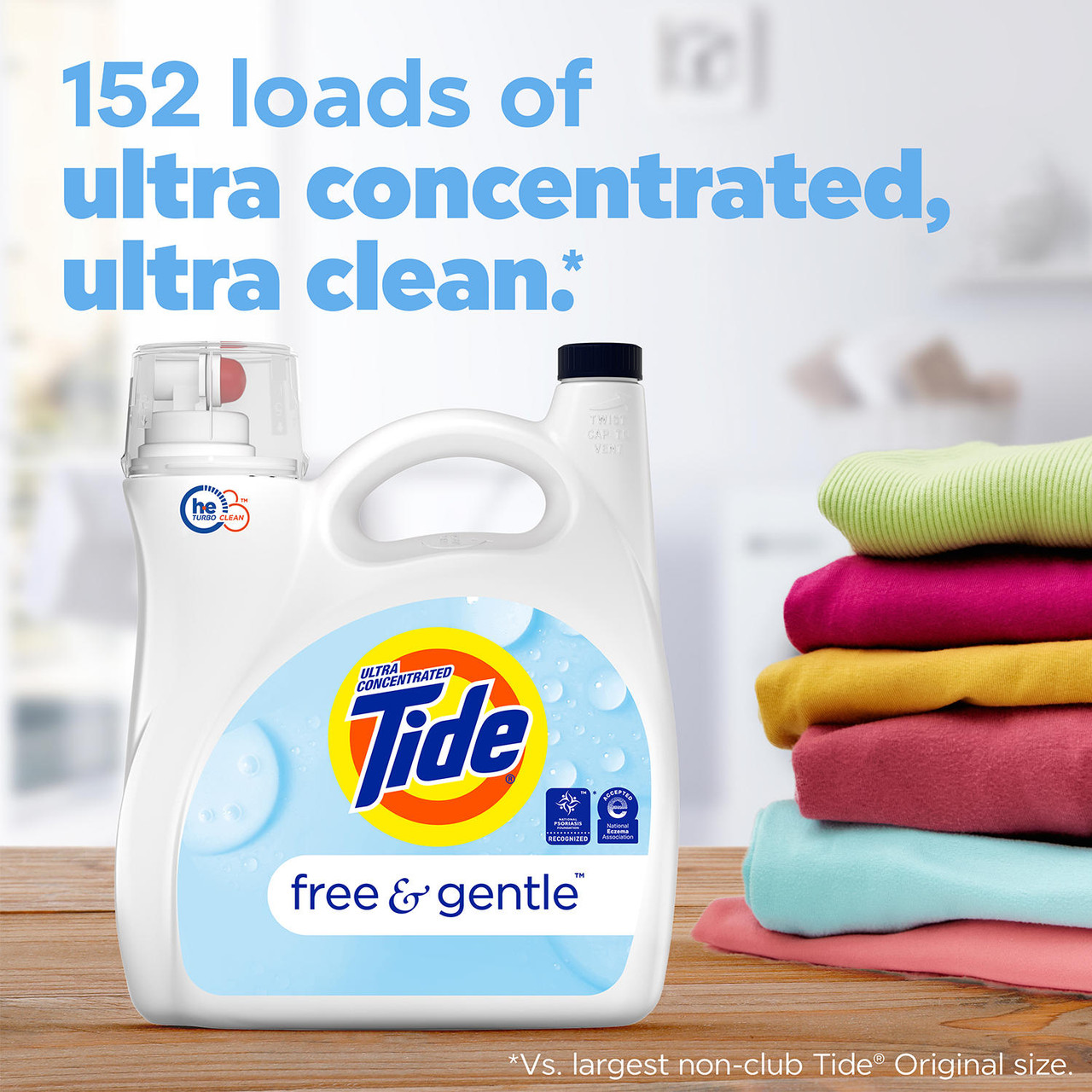 Tide Free & Gentle Liquid Laundry Detergent (170 fl. oz., 152 loads) - [From 104.00 - Choose pk Qty ] - *Ships from Miami