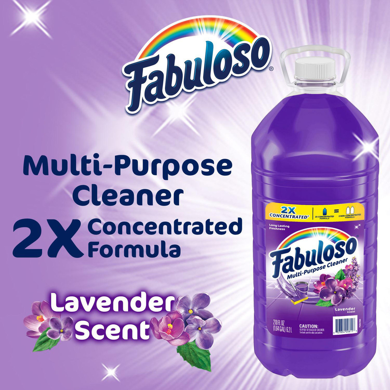 Fabuloso 2X Concentrated Multi-Purpose Cleaner, Lavender (210 fl. oz.) - [From 45.00 - Choose pk Qty ] - *Ships from Miami