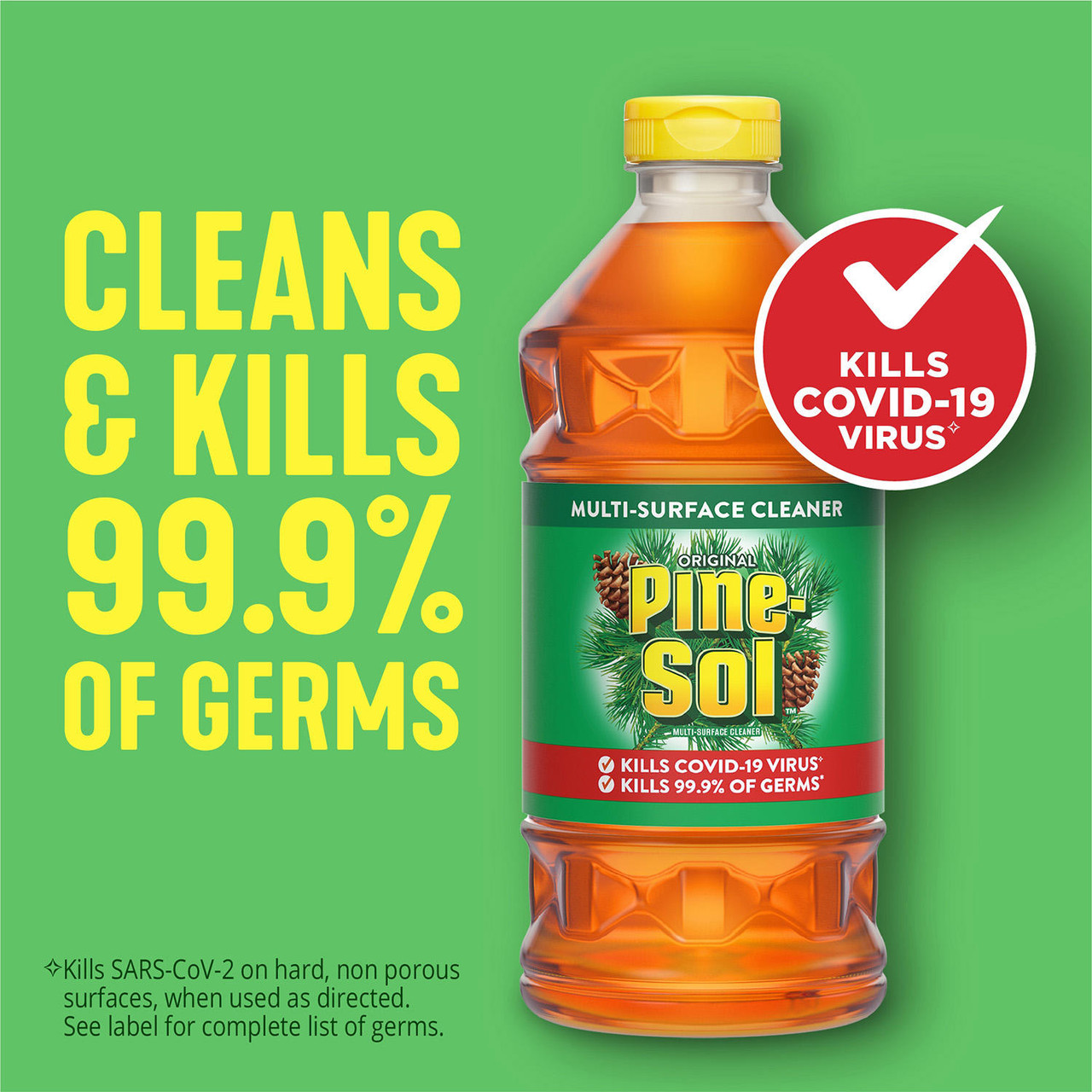 Pine-Sol Multi-Surface Disinfectant, Pine Scent (100 oz., 2 pk.) - [From 56.00 - Choose pk Qty ] - *Ships from Miami