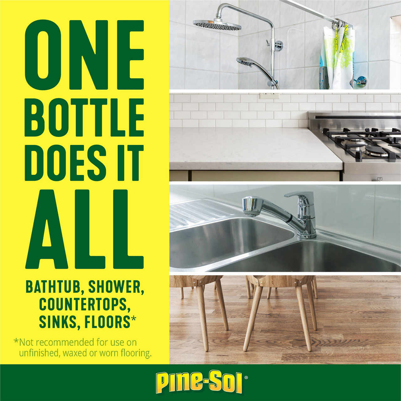 Pine-Sol Multi-Surface Disinfectant, Pine Scent (100 oz., 2 pk.) - [From 56.00 - Choose pk Qty ] - *Ships from Miami