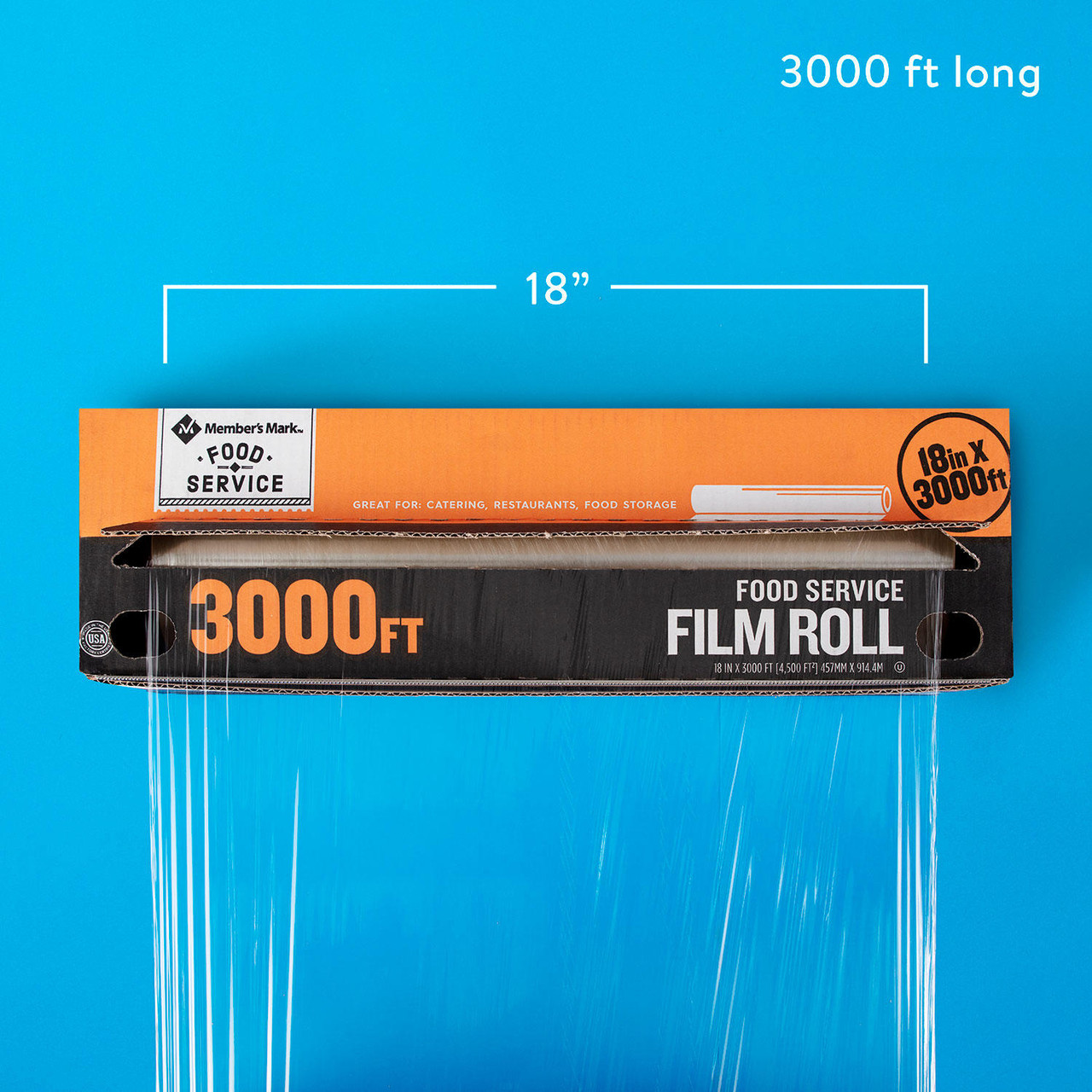 Member's Mark Foodservice Film, (18" x 3,000') - [From 95.00 - Choose pk Qty ] - *Ships from Miami