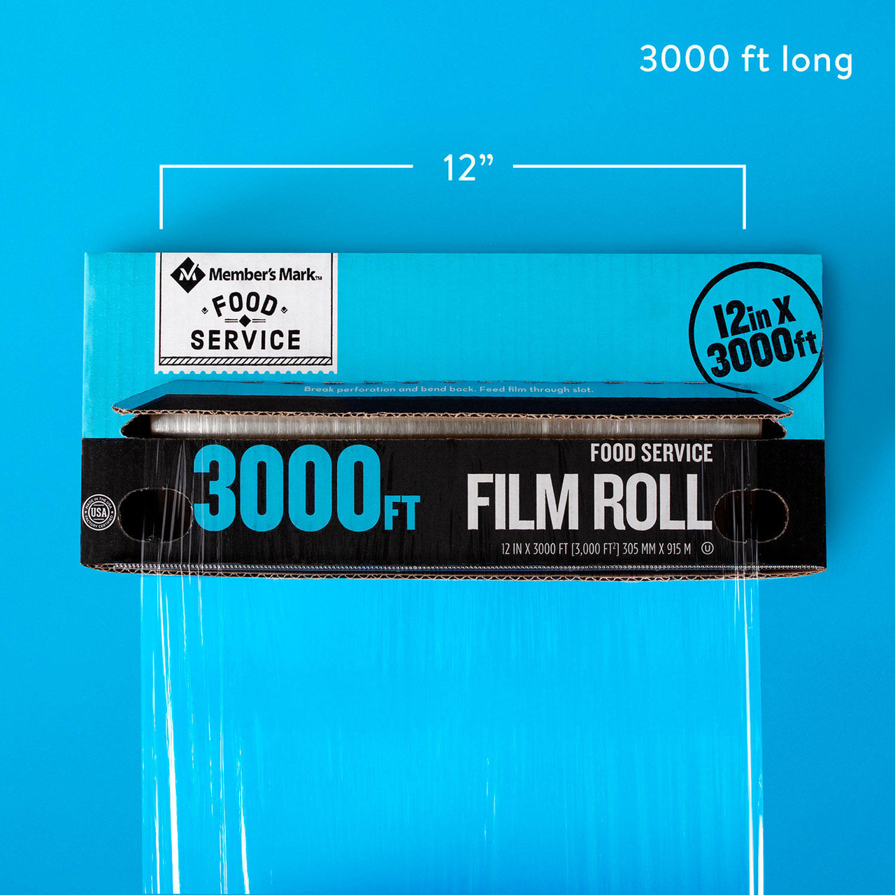 Member's Mark Foodservice Film (12" x 3,000') - [From 73.00 - Choose pk Qty ] - *Ships from Miami