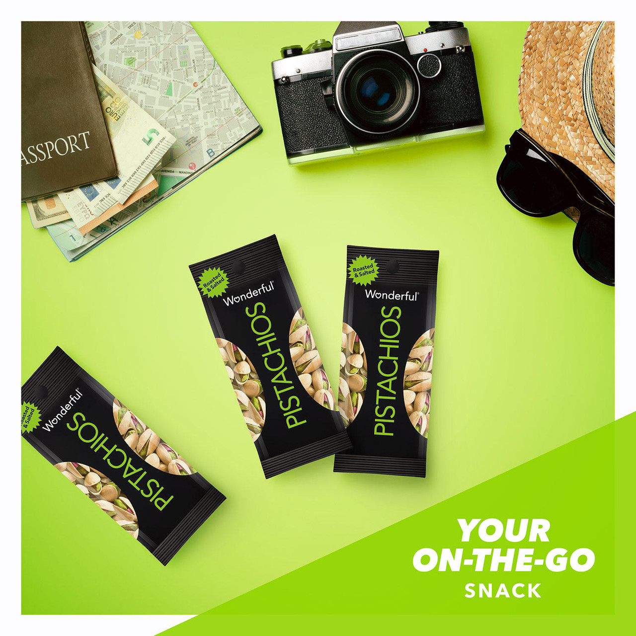 Wonderful Pistachios, Roasted and Salted (1.5 oz., 24 ct.) - [From 65.00 - Choose pk Qty ] - *Ships from Miami