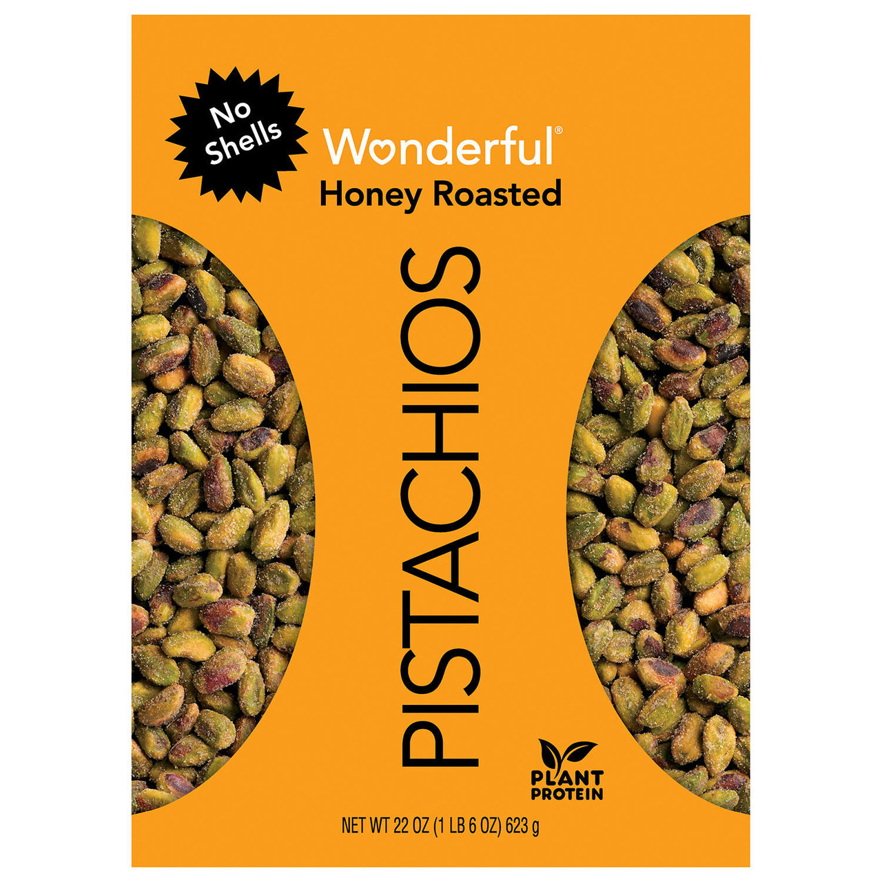 Wonderful Pistachios Honey Roasted (22oz) - [From 65.00 - Choose pk Qty ] - *Ships from Miami