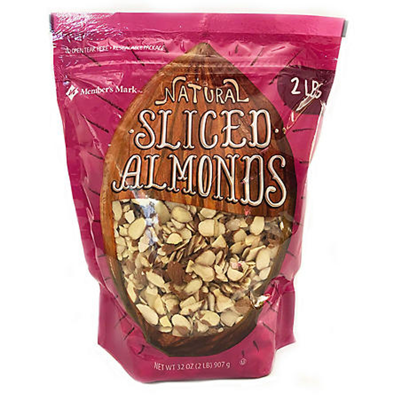 Member's Mark Natural Sliced California Almonds (32 oz.) - [From 48.00 - Choose pk Qty ] - *Ships from Miami