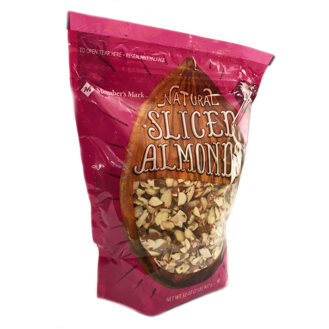 Member's Mark Natural Sliced California Almonds (32 oz.) - [From 48.00 - Choose pk Qty ] - *Ships from Miami
