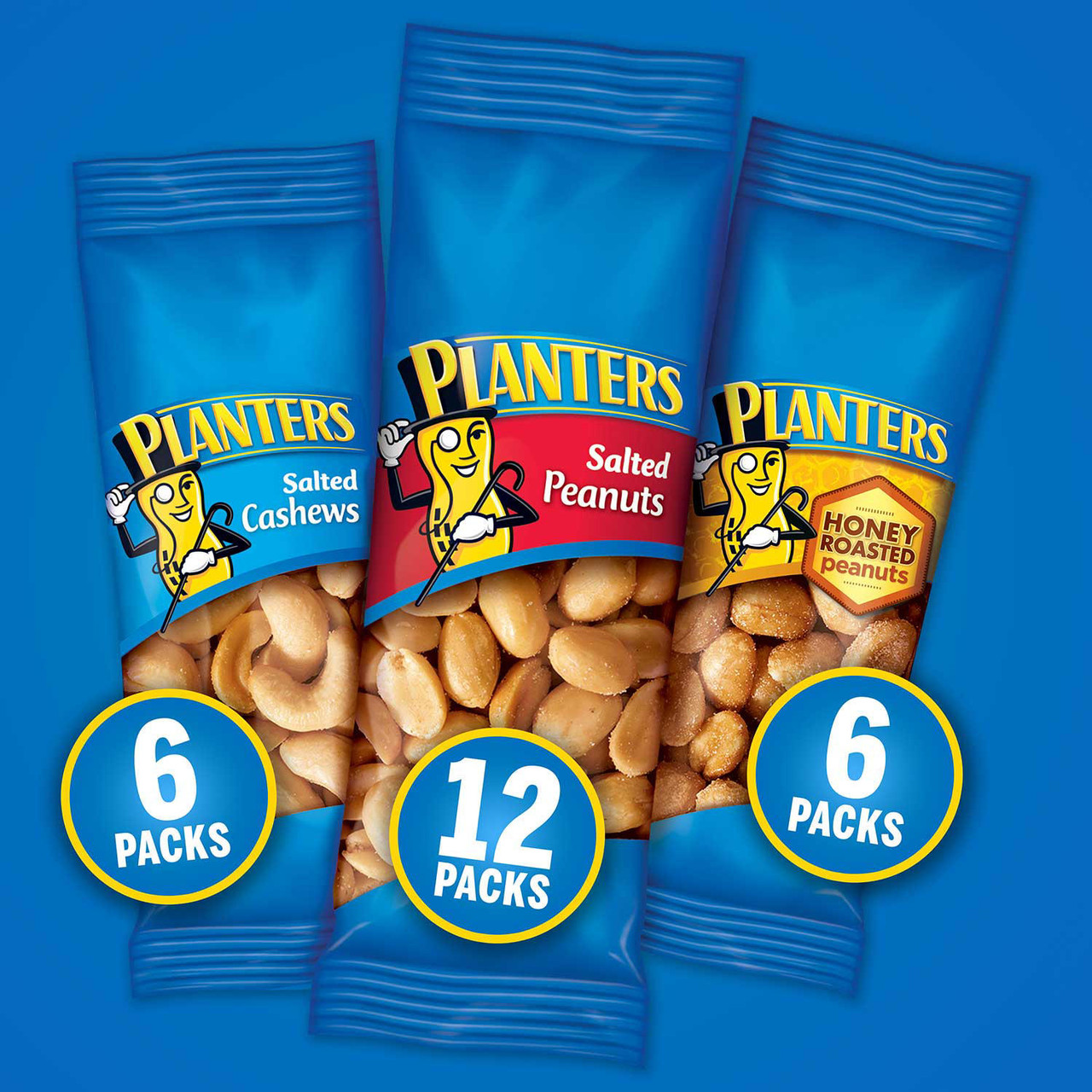 Planters Snack Nuts Variety Pack (1.75 oz. Pouches, 24 ct.) - [From 43.00 - Choose pk Qty ] - *Ships from Miami