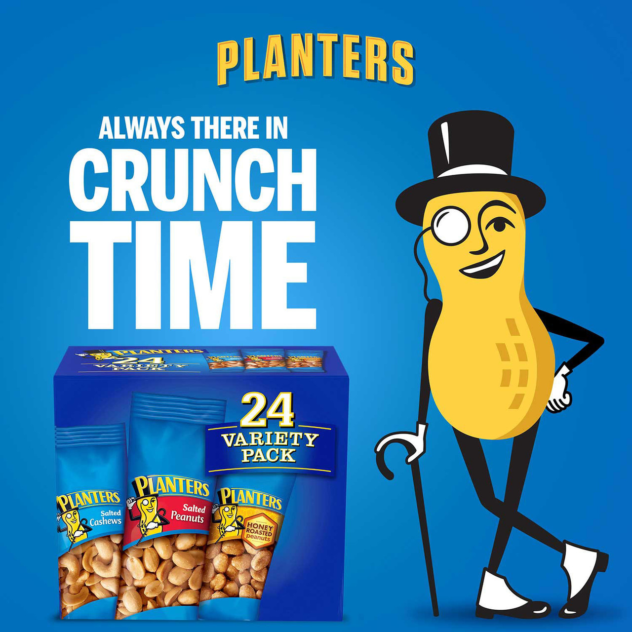 Planters Snack Nuts Variety Pack (1.75 oz. Pouches, 24 ct.) - [From 43.00 - Choose pk Qty ] - *Ships from Miami
