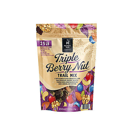 Member's Mark Triple Berry Nut Trail Mix (40 oz.) - [From 54.00 - Choose pk Qty ] - *Ships from Miami