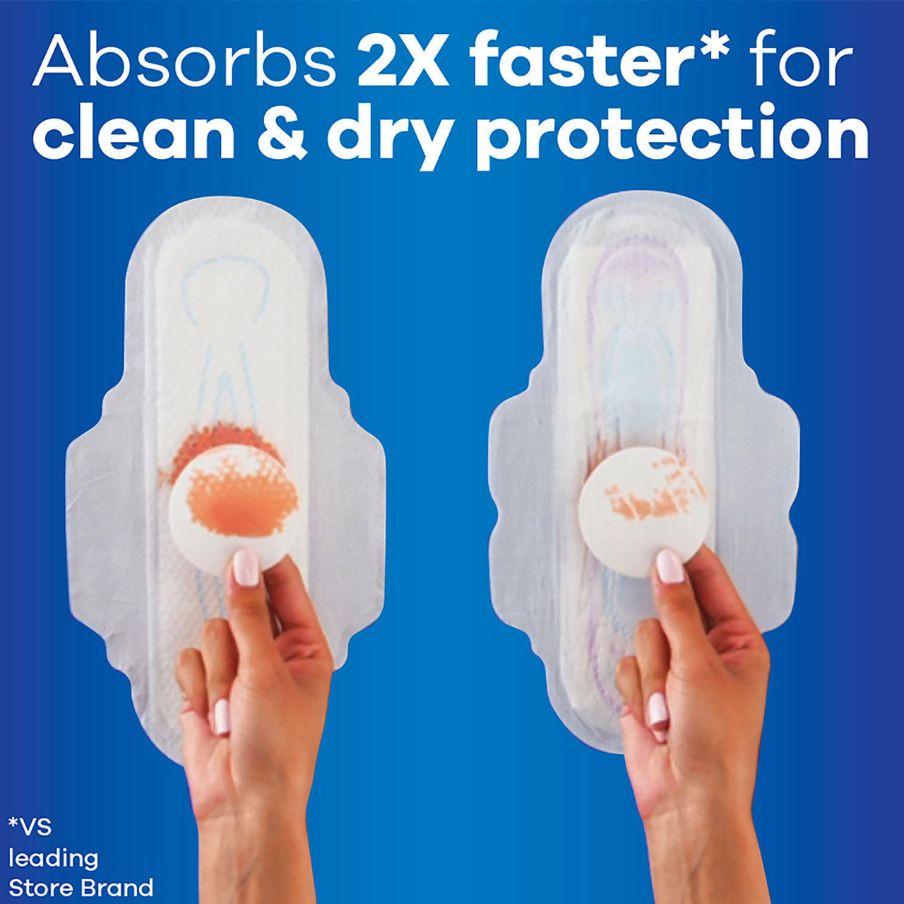 Always Ultra Thin Pads Size 2 Super Long Absorbency Unscented with Wings (92 ct.) - [From 50.00 - Choose pk Qty ] - *Ships from Miami
