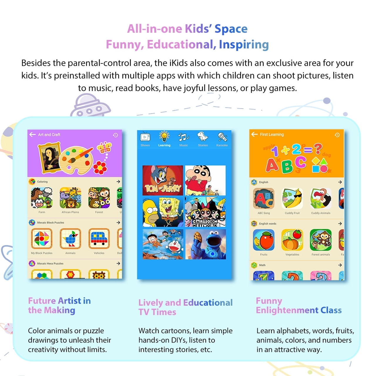 Blackview Tab 3 Kids,  32GB+2GB, 2MP, 7" WIFI Tablet   Blue - *Pre-Order