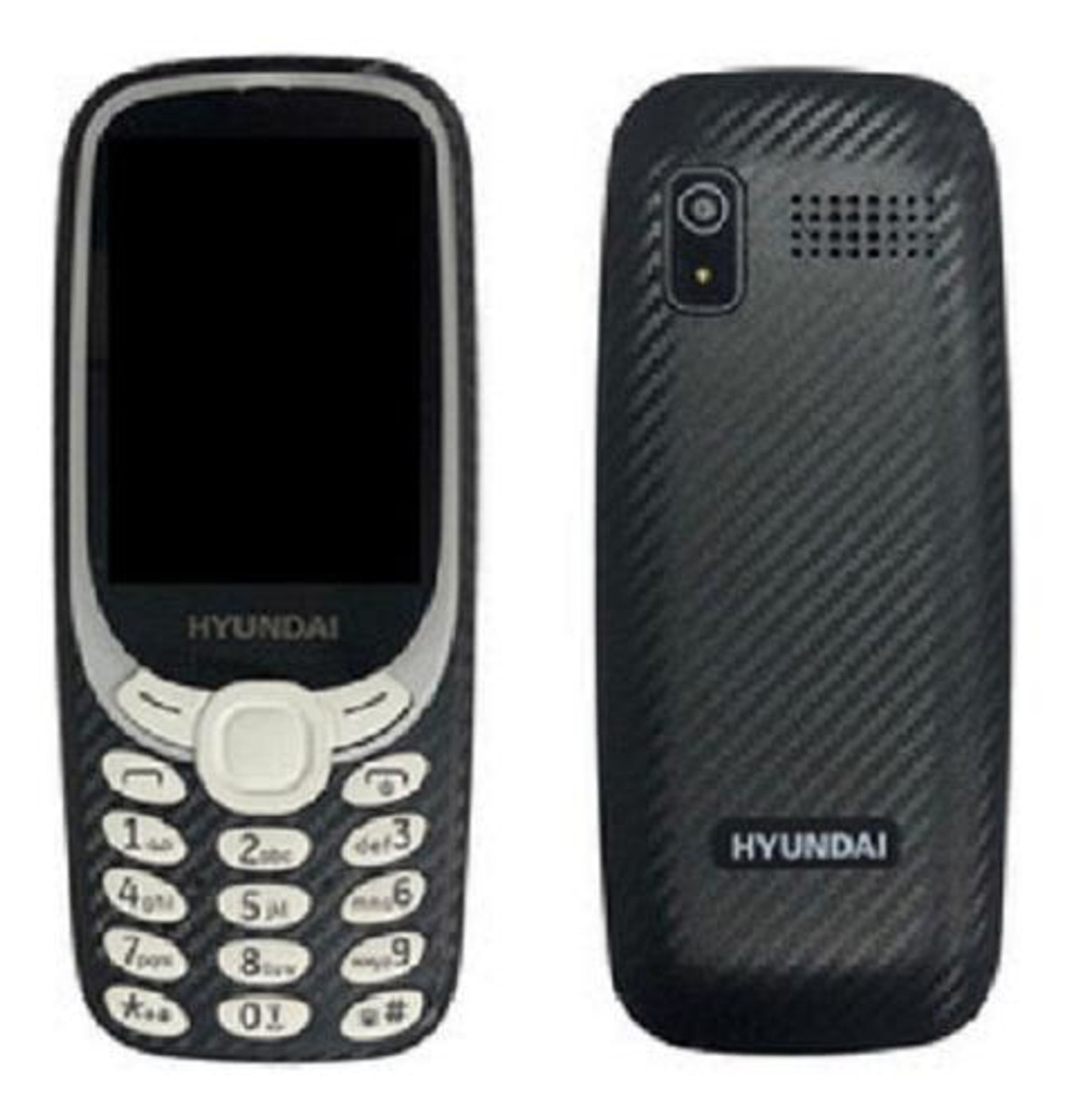 Hyundai L300 Button 4G Phone , Dual SIM  1x2MP, 2.4" Unlocked  Black - *In Store