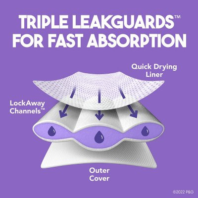 Luvs Pro Level Leak Protection Diapers Size 6 - 186 ct. (35+ lbs.) - *Pre-Order
