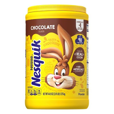 NESQUIK Chocolate Powder Canister (44.9 oz.) - [From 42.00 - Choose pk Qty ] - *Ships from Miami