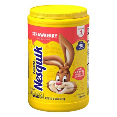 NESQUIK Strawberry Powder Canister (41.9 oz) - *In Store