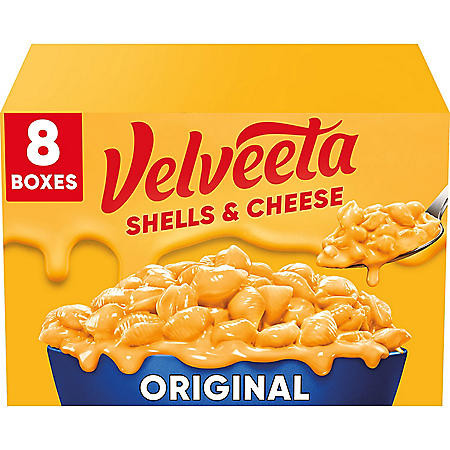 Velveeta Shells and Cheese Original Mac and Cheese Meal (12 oz., 8 pk.) - *Pre-Order