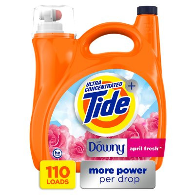 Tide + Downy Liquid Laundry Detergent, April Fresh (150 fl. oz., 110 loads) - *Pre-Order