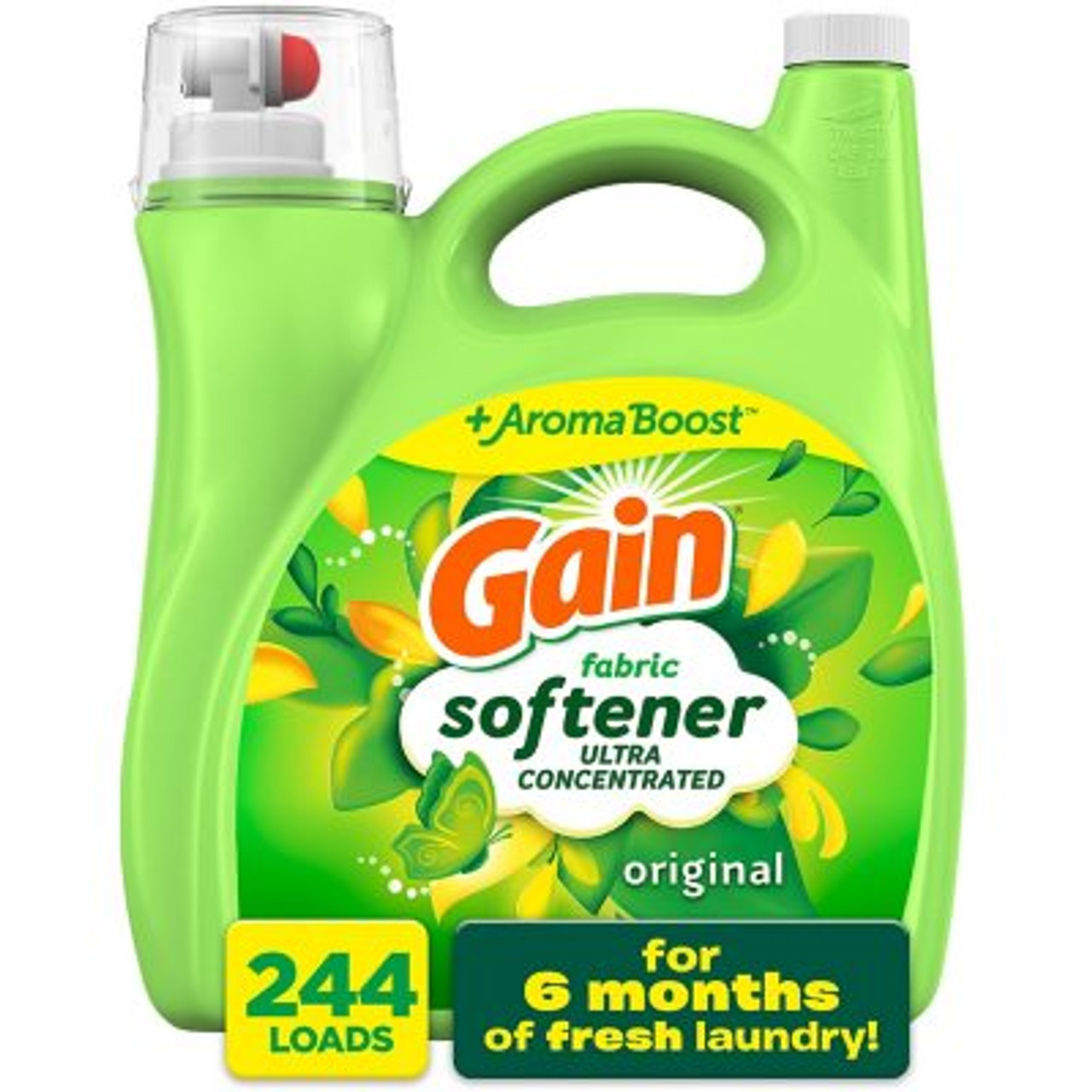 Gain Liquid Fabric Conditioner, Original Fabric Softener (244 loads, 165 fl. oz.) - *Pre-Order