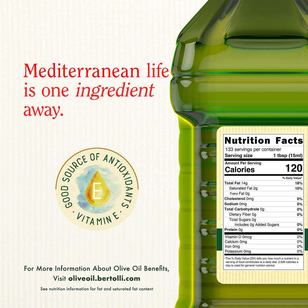 Bertolli Extra Virgin Olive Oil (2 L) - [From 84.00 - Choose pk Qty ] - *Ships from Miami