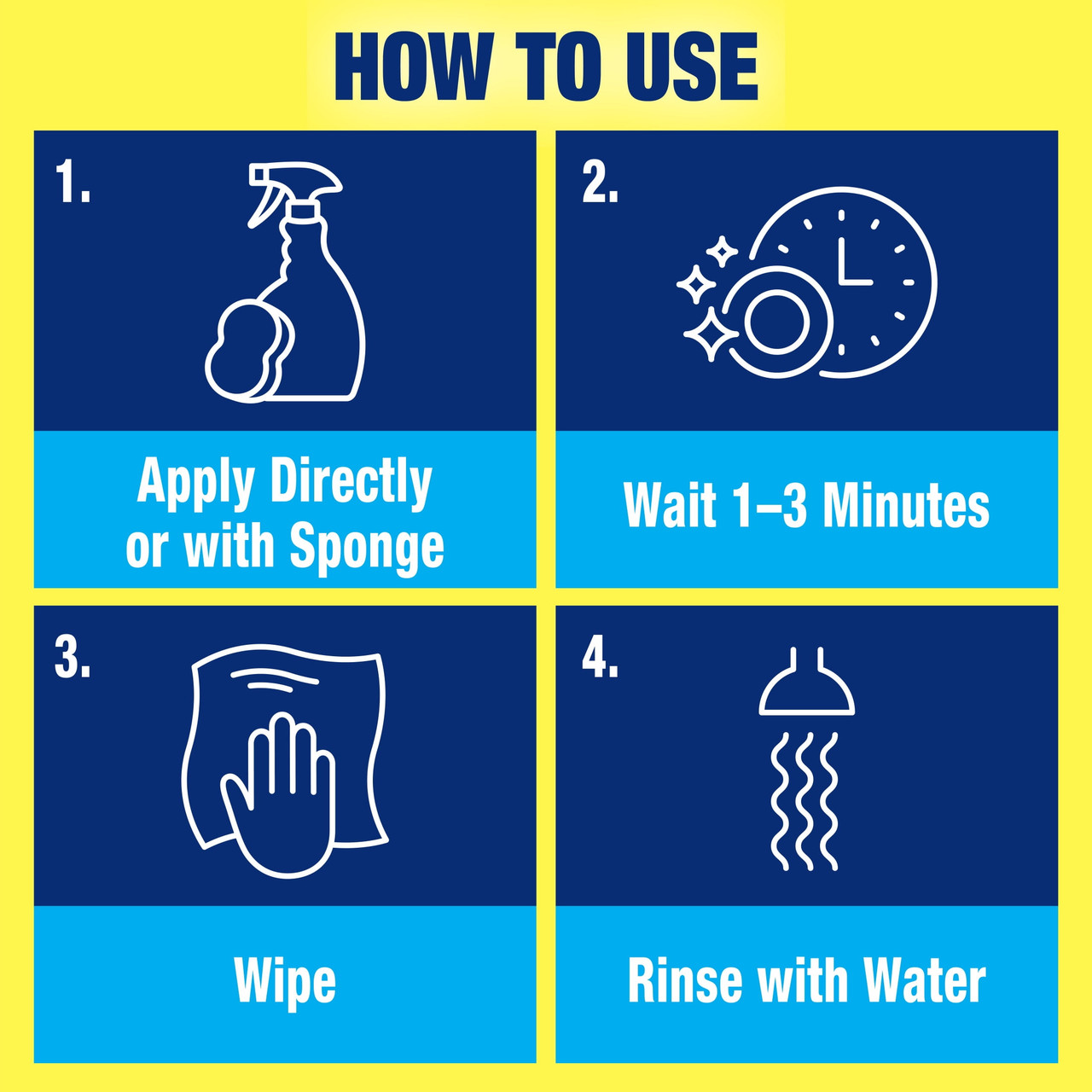 Scrub Free Total Bathroom Cleaner with OxiClean, Lemon Scent, 32 fl oz - [From 16.00 - Choose pk Qty ] - *Ships from Miami