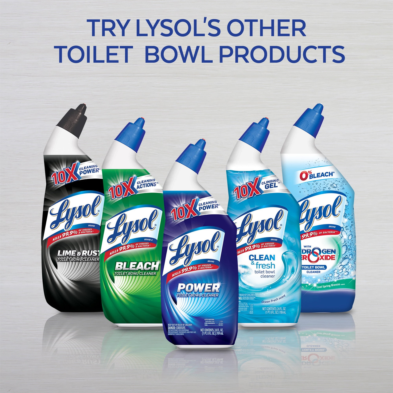Lysol Power Toilet Bowl Cleaner Gel, For Cleaning and Disinfecting, Stain Removal, 24oz (Pack of 2 - [From 20.00 - Choose pk Qty ] - *Ships from Miami