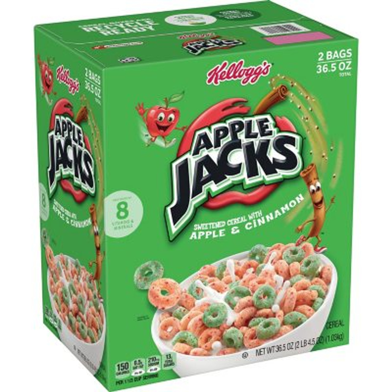 Apple Jacks Cereal, 36.5 oz. - [From 40.00 - Choose pk Qty ] - *Ships from Miami