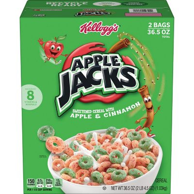 Apple Jacks Cereal, 36.5 oz. - [From 40.00 - Choose pk Qty ] - *Ships from Miami