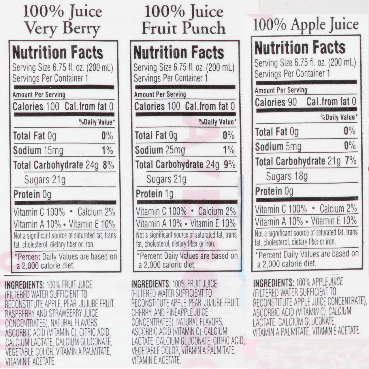 Apple & Eve 100% Juice Variety Pack (6.75 fl. oz., 36 pk.) - *In Store