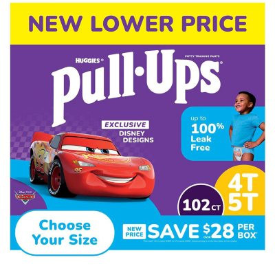 Huggies Pull-Ups Potty Training Pants for Boys Size 4T-5T (102 ct.) - *Pre-Order