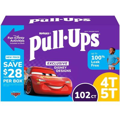 Huggies Pull-Ups Potty Training Pants for Boys Size 4T-5T (102 ct.) - *Pre-Order